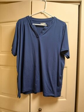Anne Klein Women's Slate Blue Short-Sleeve